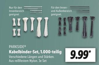 Lidl Parkside kabelbinder-set, 1.000-teilig Angebot