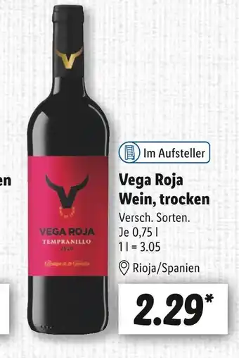 Lidl Vega roja wein Angebot