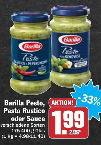 AEZ Barilla Pesto, Pesto Rustico oder Sauce 175-400g Angebot