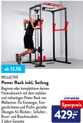 Aldi Süd Wellactive Power Rack inkl. Seilzug Angebot