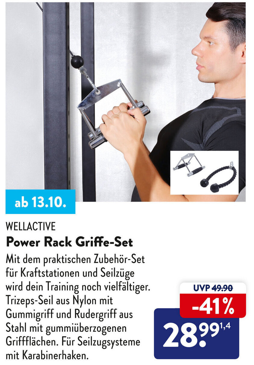 Wellactive Power Rack Griffe Set Angebot bei Aldi Süd