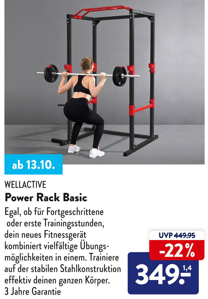 Wellactive Power Rack Basic Angebot bei Aldi Süd