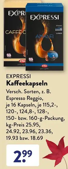 Aldi Süd Expressi Kaffeekapseln Angebot