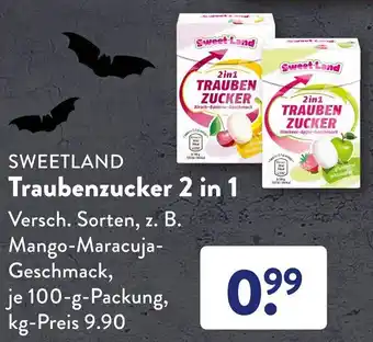 Aldi Süd Sweetland Traubenzucker 2in1, 100 g Packung Angebot