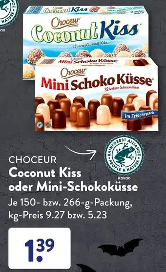 Aldi Süd Choceur Coconut Kiss oder Mini Schokoküsse 150-266 g Packung Angebot