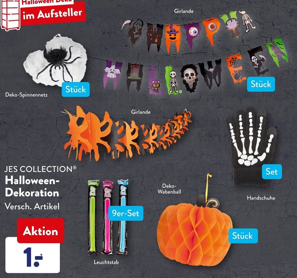 JES Collection Halloween Dekoration Angebot bei Aldi Süd
