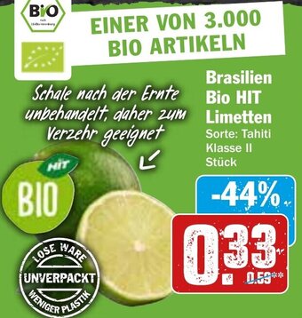 Hit Brasilien Bio Hit Limetten Angebot