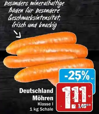 Hit Deutschland Möhren 1 kg Schale Angebot