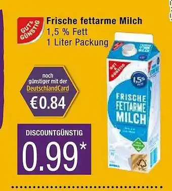 Marktkauf Gut & günstig frische fettarme milch Angebot