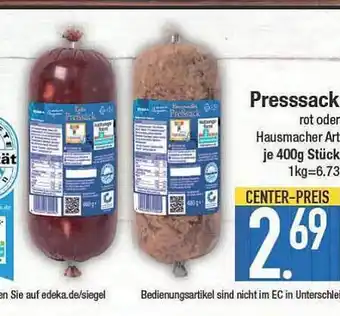 E-Center Presssack Angebot