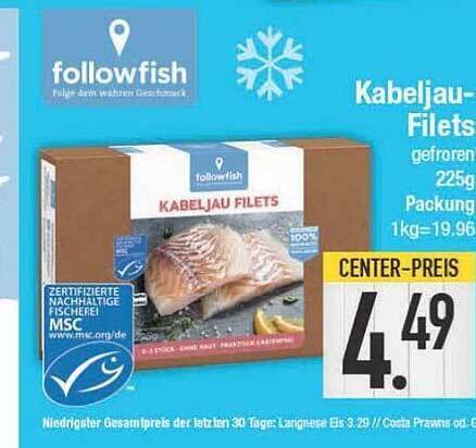 Followfish kabeljau-filets Angebot bei E-Center
