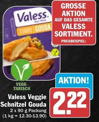 Hit Valess Veggie Schnitzel Gouda 2x90 g Packung Angebot