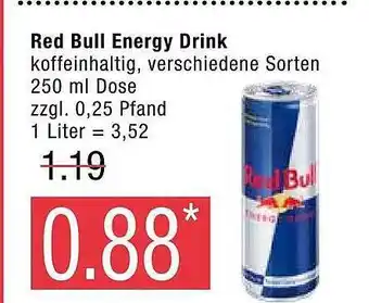 Marktkauf Red bull energy drink Angebot