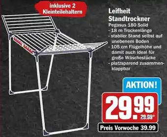 Hit Leifheit Standtrockner Pegasus 180 Solid Angebot