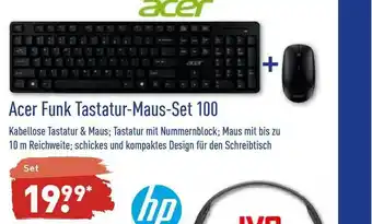 Aldi Nord Acer Funk Tastatur-Maus-Set 100 Angebot