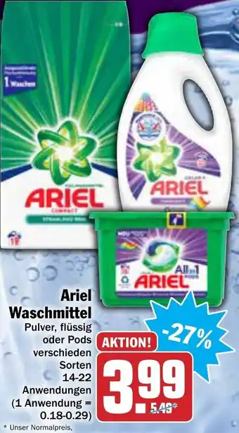 AEZ Ariel Waschmittel Angebot