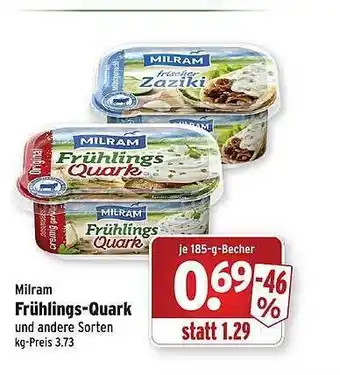 Wasgau Milram frühlings-quark Angebot