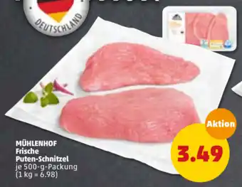 PENNY Mühlenhof Frische Puten Schnitzel 500g Angebot