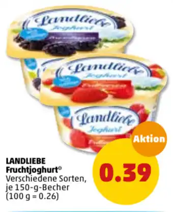 PENNY Landliebe Fruchtjoghurt 150g Becher Angebot