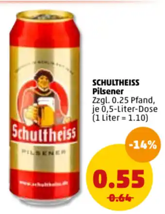 PENNY Schultheiss Pilsener 0,5L Angebot