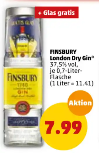 PENNY Finsbury London Dry Gin 0,7L Angebot