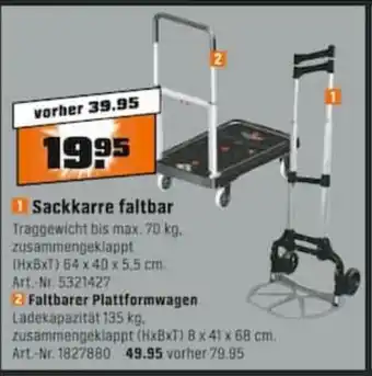 OBI Sackkarre faltbar Angebot