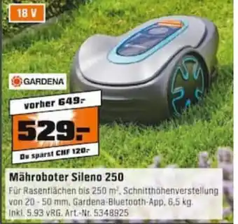 OBI Gardena Mähroboter Sileno 250 Angebot