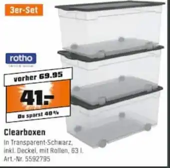 OBI Rotho Clearboxen Angebot