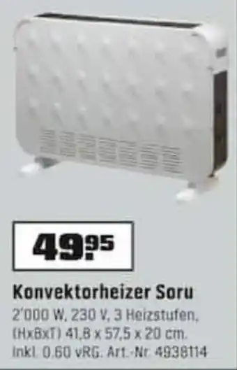 OBI Konvektorheizer Soru Angebot