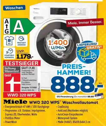 Euronics Miele WWD 320 WPS Waschvollautomat Angebot