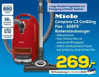 Euronics Miele Complete C3 Cat&Dog Flex - SGEF5 Bodenstaubsauger Angebot