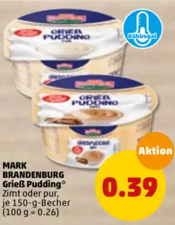 PENNY Mark Brandenburg Grieß Pudding 150g Angebot