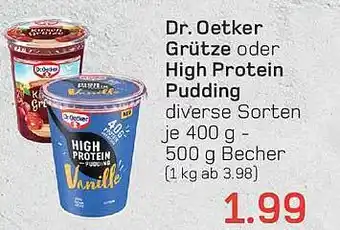 akzenta Dr. oetker grütze oder high protein pudding Angebot