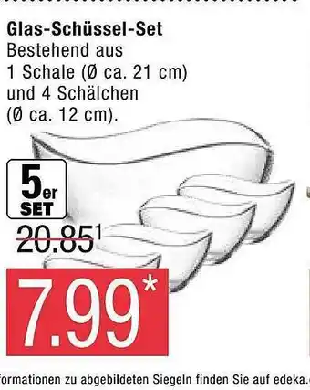 Marktkauf Glas-schüssel-set Angebot