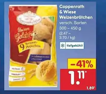 Netto Marken-Discount Coppenrath & wiese weizenbrötchen Angebot