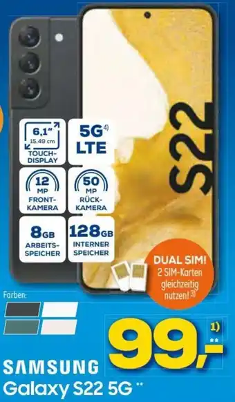 Euronics Samsung Galaxy S22 5G Angebot