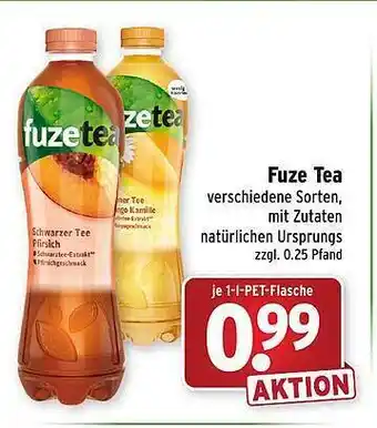 Wasgau Fuze tea Angebot