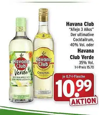 Wasgau Havana club oder havana club verde Angebot