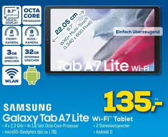 Euronics Samsung Galaxy Tab A7 Lite WiFi Tablet Angebot