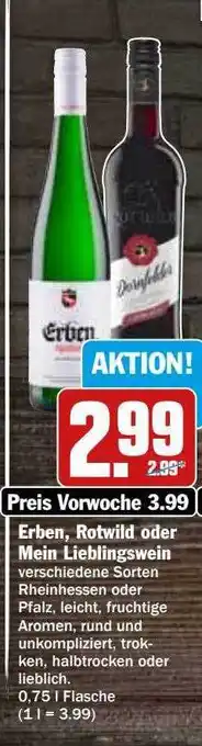 Hit Erben, rotwild oder mein lieblingswein Angebot