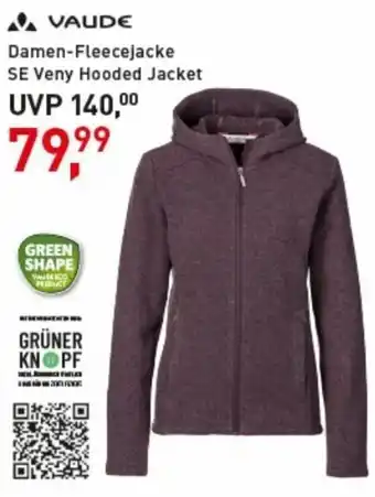 Intersport Vaude Damen Fleecejacke SE Veny Hooded Jacket Angebot