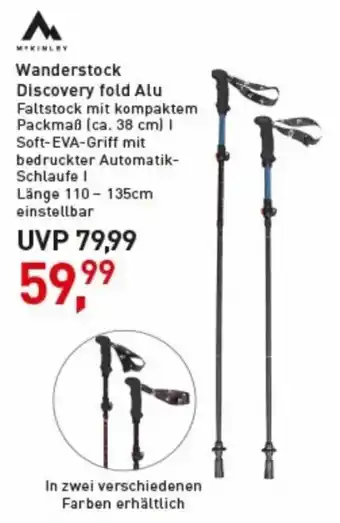 Intersport Mckinley Wanderstock Discovery fold Alu Angebot