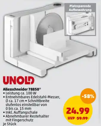 PENNY Unold Allesschneider 78850 Angebot