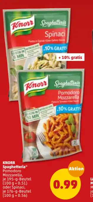 PENNY Knorr Spaghetteria 195g/176g Angebot