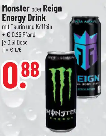 trinkgut Monster oder Reign Energy Drink 0,5 L Dose Angebot