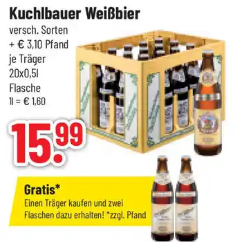 trinkgut Kuchlbauer Weißbier 20x0,5 L Flasche Angebot