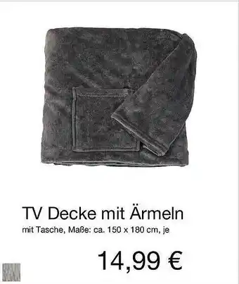 KiK Tv decke mit ärmeln Angebot