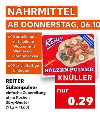 Kaufland Reiter sülzenpulver Angebot