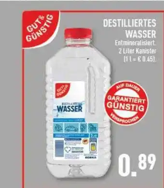 Marktkauf Destilliertes wasser gut & günstig Angebot