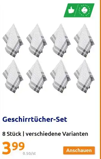 Action Geschirrtücher Set 8 Stück Angebot